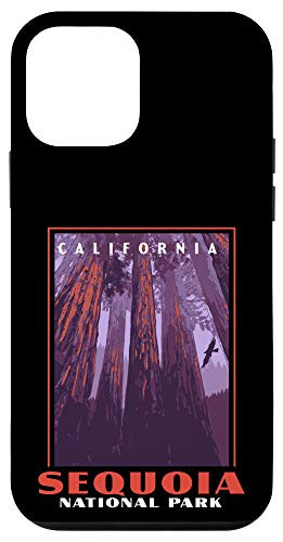 iPhone 12 mini Sequoia National Park California Vintage WPA Poster Style Case