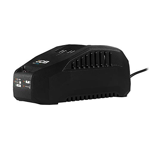 JCB Tools - JCB 20V Lithium-Ion Battery Fast Charger For JCB 20V Power Tools Batteries For Hammer Drills, Saws, Jigsaw, Multi Tool, SDS, Angle Grinder, Miter Saw, LED Work Light, Recip Saw, Miter Saw