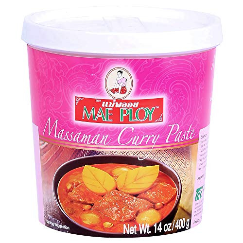Mae Ploy Massaman Curry Paste, Authentic Thai Masaman Curry Paste For Thai Curries And Other Dishes, Aromatic Blend Of Herbs, Spices And Shrimp Paste (14 oz Tub) Mae Ploy Massaman Curry Paste, Authentic Thai Masaman Curry Paste For Thai Curries And Other Dishes, Aromatic Blend Of Herbs, Spices And Shrimp Paste (14 oz Tub)