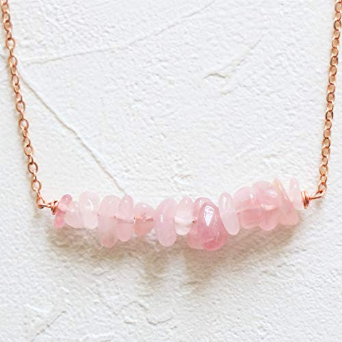 Rose quartz necklace Rose gold necklace Raw crystal necklace, natural crystal necklace gemstone necklace raw quartz necklace natural stone necklace pendant healing crystal necklace Rose quartz necklace Rose gold necklace Raw crystal necklace, natural crystal necklace gemstone necklace raw quartz necklace natural stone necklace pendant healing crystal necklace