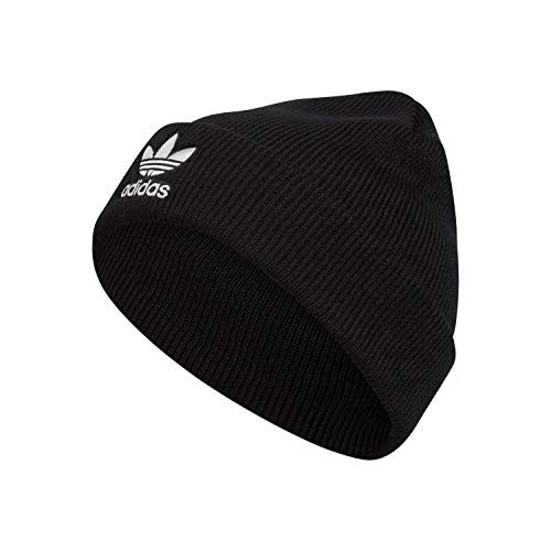 adidas Originals unisex-adult Trefoil Beanie , Black/ White adidas Originals unisex-adult Trefoil Beanie , Black/ White