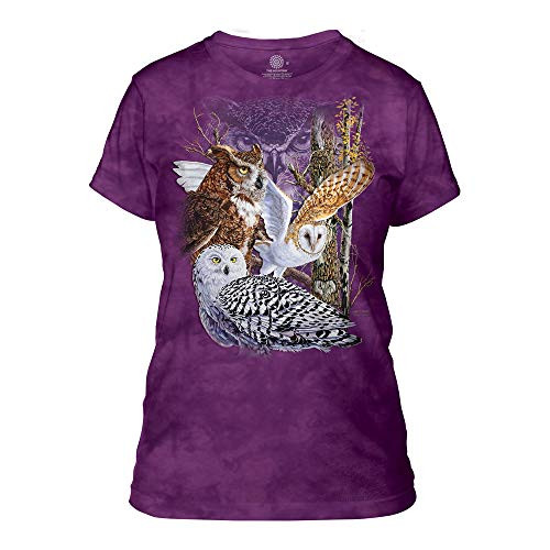 The Mountain womens Find 11 Owls Apparel T Shirt, Purple, XX-Large US The Mountain womens Find 11 Owls Apparel T Shirt, Purple, XX-Large US