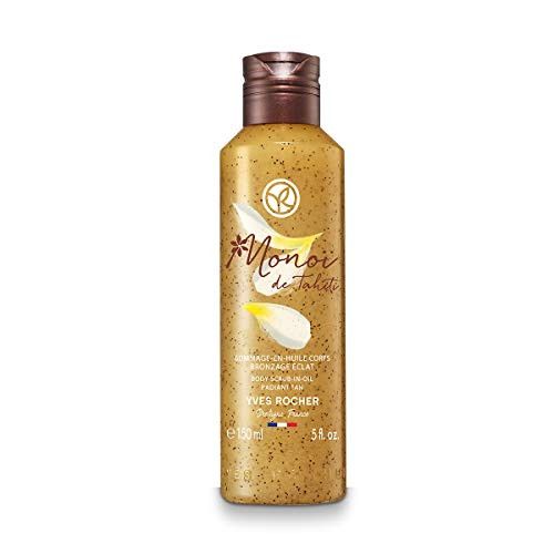 Yves Rocher Monoï Natural Exfoliating Body Wash with Exfoliating Coconut Shells for a Smoother skin ang Long-lasting tan, Dermatologically tested, 200 ml bottle Yves Rocher Monoï Natural Exfoliating Body Wash with Exfoliating Coconut Shells for a Smoother skin ang Long-lasting tan, Dermatologically tested, 200 ml bottle