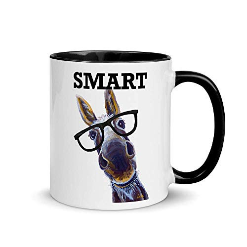 Donkey Mug, Smart Donkey Mug, Smart Ass Mug, Donkey Lover Gifts