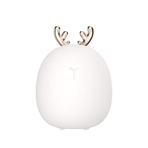 SONGBIRDTH Deer Rabbit LED Night Light Dimmable Lamp USB Rechargeable for Children Kid Baby for Bedroom Home Decoration Deer