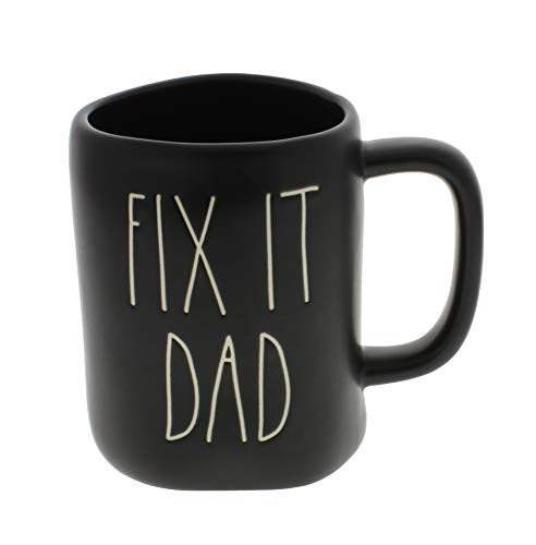 Rae Dunn by Magenta FIX IT DAD Black LL Coffee Mug