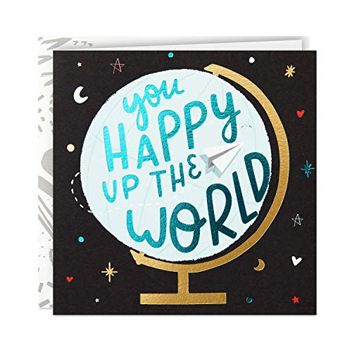 Hallmark Good Mail Birthday Card, Thank You Card, Teacher Appreciation Card (You Happy Up The World)