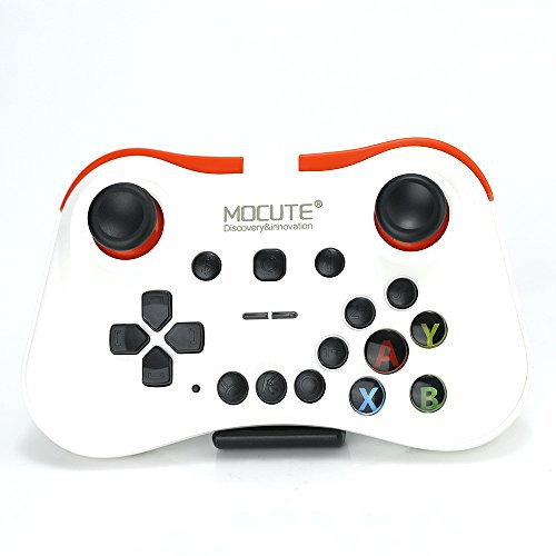 Moveski 056 Wireless Game Controller Phone Gamepad for Android Smartphones TV/PC Controller 3D VR Headset Remote Control Bluetooth Joystick-White