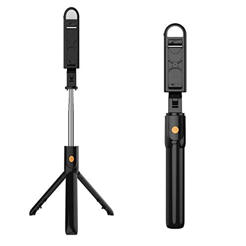 Selfie Stick Tripod, Extendable Selfie Stick with Detachable Wireless Remote and Tripod Stand Selfie Stick for iPhone Huawei Galaxy LG HTC Etc Smartphone