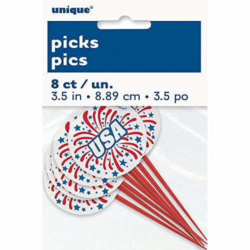 USA Patriotic Toothpicks, 8ct