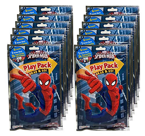 Marvel Spider-Man Grab and Go Play Packs 12ct
