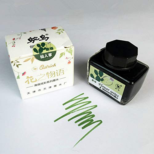 Calligraphy Ink, VIHOME Dip Pen Inks Drawing Ink Writing Art Fountain Pen Ink 2 Pack (Dark Green)