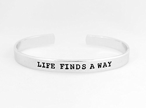 Life Finds A Way - Jurassic Park - Aluminum Bracelet