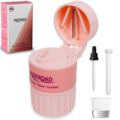 Pill Splitter Pill Crusher Pulverizer Grinder Pill Cutter for Small Pills or Large Medicine Slicer Drug Divider Cutting Tablets and Vitamin Tablet Slicer