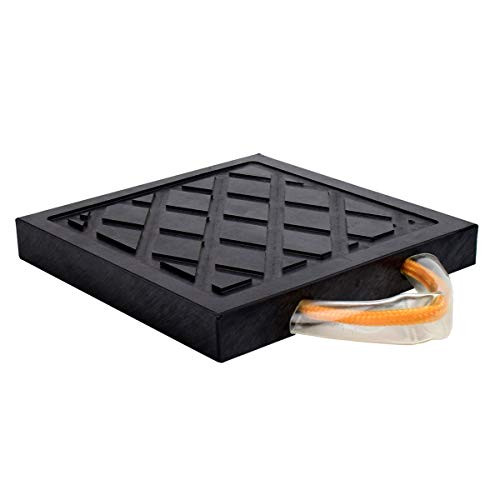 DEDC RV Jack Pad with Ergonomic Handle, Wheels Stabilizing Jack Pads for RV, Camper Leveling Blocks Help Prevent Jacks from Sinking