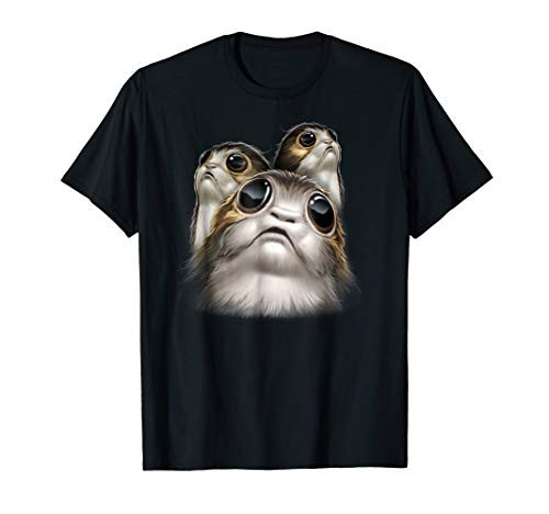 Star Wars Last Jedi Porgs Big Eyes Cute Graphic T-Shirt