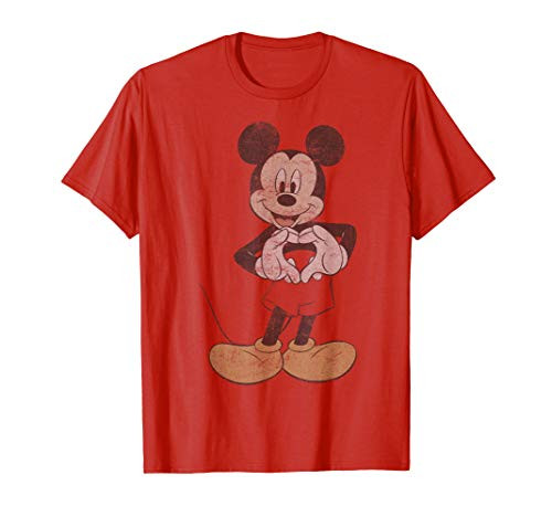 Disney Mickey And Friends Mickey Mouse Heart Hands T-Shirt Disney Mickey And Friends Mickey Mouse Heart Hands T-Shirt