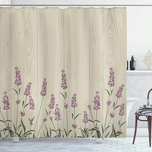 Ambesonne Lavender Shower Curtain, Aromatic Herbs on Wooden Planks Springtime Nature Botany Illustration, Cloth Fabric Bathroom Decor Set with Hooks, 84 inch Long Extra, Green Lilac Ambesonne Lavender Shower Curtain, Aromatic Herbs on Wooden Planks Springtime Nature Botany Illustration, Cloth Fabric Bathroom Decor Set with Hooks, 84 inch Long Extra, Green Lilac