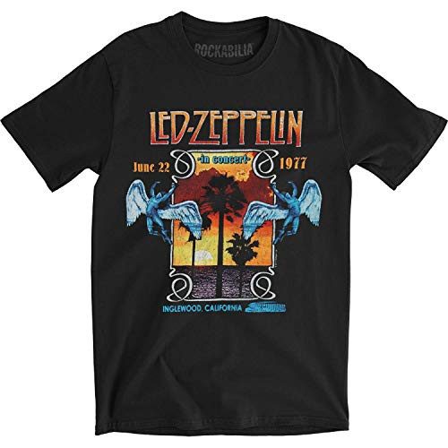 Led Zeppelin Men's Inglewood Slim Fit T-Shirt X-Large Black
