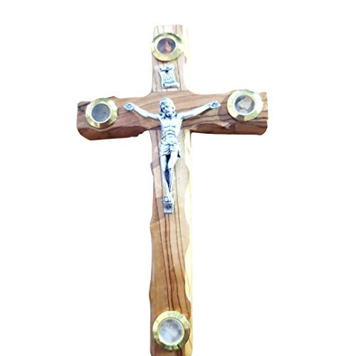 Olive Wood Cross Jerusalem Cross for the Wall Decor from the Holyland Stones Earth Housewarming Gift Olive Wood Cross Jerusalem Cross for the Wall Decor from the Holyland Stones Earth Housewarming Gift