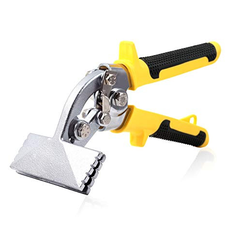 SPEEDWOX Hand Seamers Sheet Metal Tools Offset Bent Jaw 3 Inches Curved Handle Manual Metal Bender Tool Bending Pliers Flattening Tool
