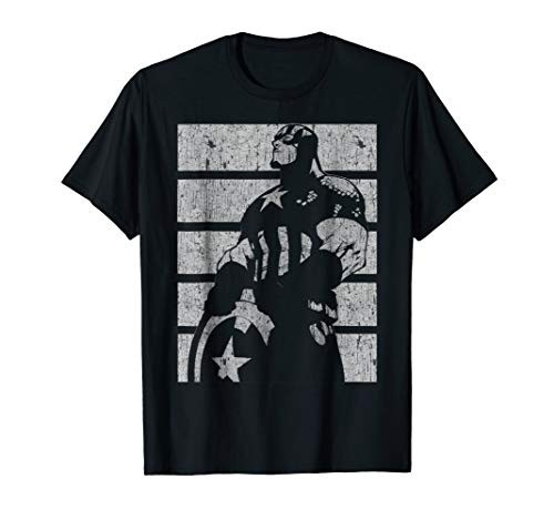 Marvel Captain America Avengers Profile Graphic T-Shirt