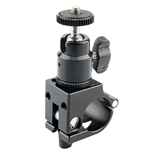 NICEYRIG Compatible QR Rod Clamp DJI RoninM MX MOZA Gimbal Stabilizer with 360 Degree Swivel Monitor Shoe Mount