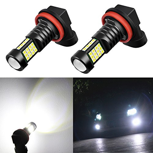 Alla Lighting 2000 Lumens High Power 3030 36-SMD Extremely Super Bright 6000K White H11LL H8LL H11 H8 H16 LED Bulbs for Fog Driving Light Lamps Replacement