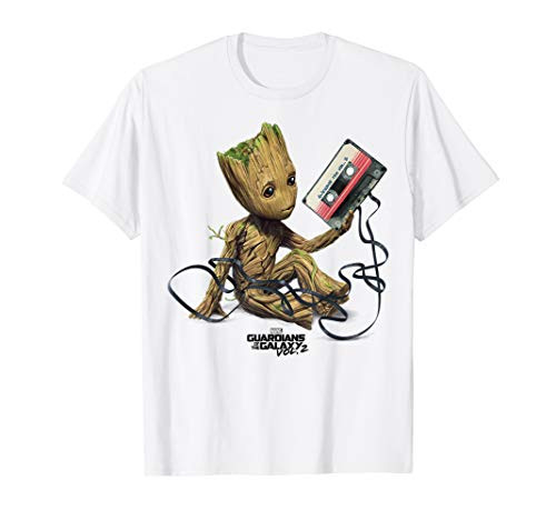 Marvel Guardians Of The Galaxy Vol. 2 Groot Tape Portrait T-Shirt
