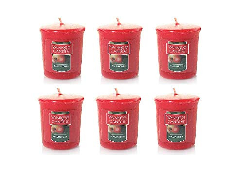 Yankee Candles Set of 6 Macintosh Votive Candle