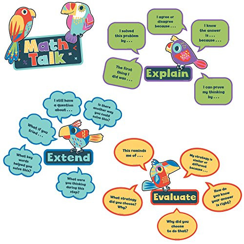 Carson Dellosa Math Talk Mini Bulletin Board Set (110388)