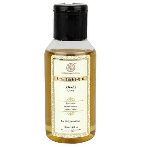 Khadi Natural Herbal Hair and Body Massage Olive Oil (100 ml)