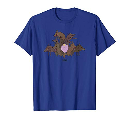 Adventure Time Lumpy Space Princess  and  Wolves T-Shirt