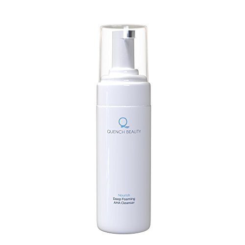 Quench Beauty AHA/Glycolic Acid 10percent Foaming Facial Cleanser, 4 oz. / 120 ml