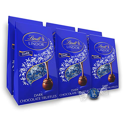 Lindt LINDOR Dark Chocolate Truffles, 5.1oz (Pack of 6)