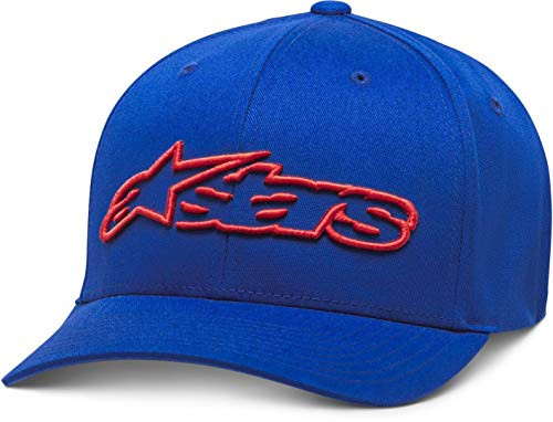 Alpinestars Men's Blaze Flexfit Hat, Blue/Red, Large/X-Large
