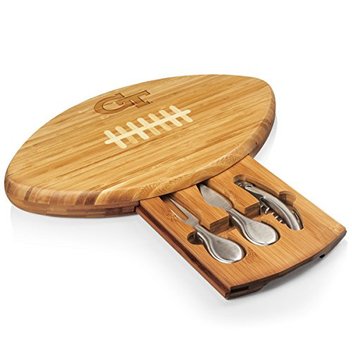 NCAA Georgia Tech Yellow Jackets Quarterback Cheese Set, 15-Inch NCAA Georgia Tech Yellow Jackets Quarterback Cheese Set, 15-Inch