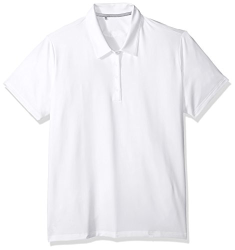 adidas Golf Women's Ultimate 365 Short Sleeve Polo, White, Small