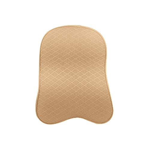 YESBAY Car Neck Pillow Memory Foam, Memory Cotton Auto Car Seat Headrest Head Neck Rest Pad Sleep Pillow Cushion Beige L