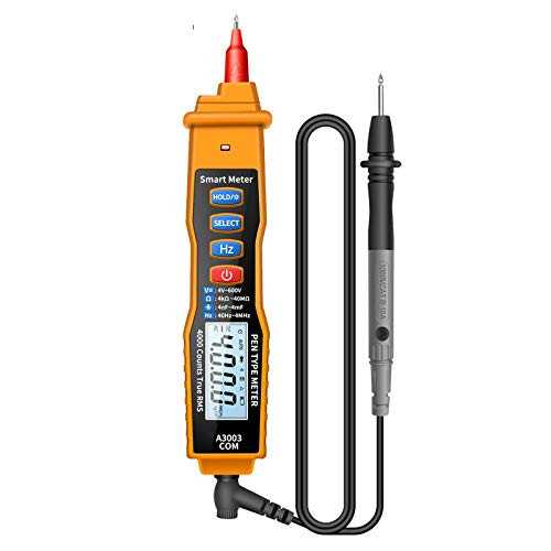 Pen Type Multimeter Capacitance Diode Non Contact with NCV Detection 4000 Counts Voltmeter A3003 Black