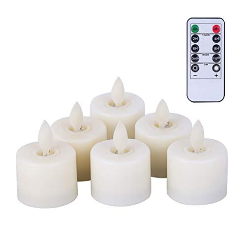 YEZININHAO 6Pcs/Box Remote Control LED Candles Flameless Electronic Candle Home Tea Light YEZININHAO 6Pcs/Box Remote Control LED Candles Flameless Electronic Candle Home Tea Light