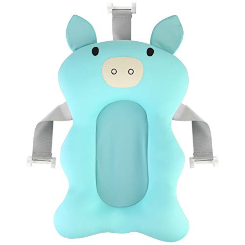 SOONHUA Cotton Baby Bath Pad Infant Tub Cushion Seat Ergonomic Design Baby Bathtub Newborn Anti- Slip Bathtub Pad for 0- 12 Months SOONHUA Cotton Baby Bath Pad Infant Tub Cushion Seat Ergonomic Design Baby Bathtub Newborn Anti- Slip Bathtub Pad for 0- 12 Months