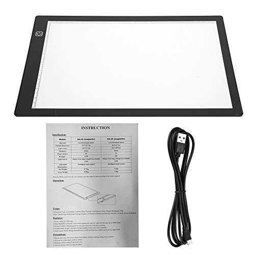A4 Tracing LED Copy Board Ultra-Thin Adjustable Transparent Animation Drawing Tool for Sketching, Animation, Stenciling
