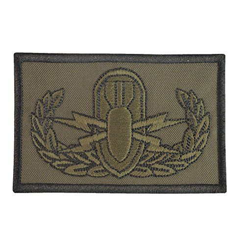 LEGEEON EOD Olive Drab Green OD Explosive Ordnance Disposal Bomb Squad Army Sew Iron on Patch LEGEEON EOD Olive Drab Green OD Explosive Ordnance Disposal Bomb Squad Army Sew Iron on Patch