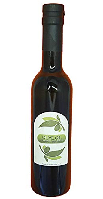 Basil Infused Extra Virgin Organic Olive Oil (375 ml bottle) Gourmet EVOO Flavored with Premium Fresh Basil Basil Infused Extra Virgin Organic Olive Oil (375 ml bottle) Gourmet EVOO Flavored with Premium Fresh Basil