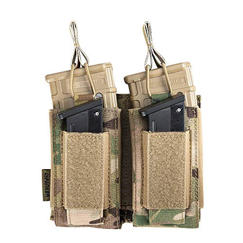 EXCELLENT ELITE SPANKER Open-Top Single/Double/Triple Mag Pouch for M4 M14 M16 AK AR Elastic Kangaroo Rifle Magazines and Pistol Mag Pouch(Multicam) EXCELLENT ELITE SPANKER Open-Top Single/Double/Triple Mag Pouch for M4 M14 M16 AK AR Elastic Kangaroo Rifle Magazines and Pistol Mag Pouch(Multicam)