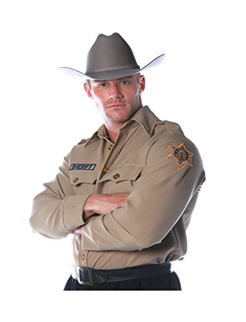 Underwraps Plus Size Men's Sheriff Costume-Shirt, Tan, XX-Large Underwraps Plus Size Men's Sheriff Costume-Shirt, Tan, XX-Large