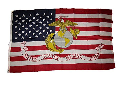 3x5 USA American Marines USMC Marine Corps EGA Eagle Globe Anchor Flag 3'x5' Premium Quality Fade Resistant Outdoor