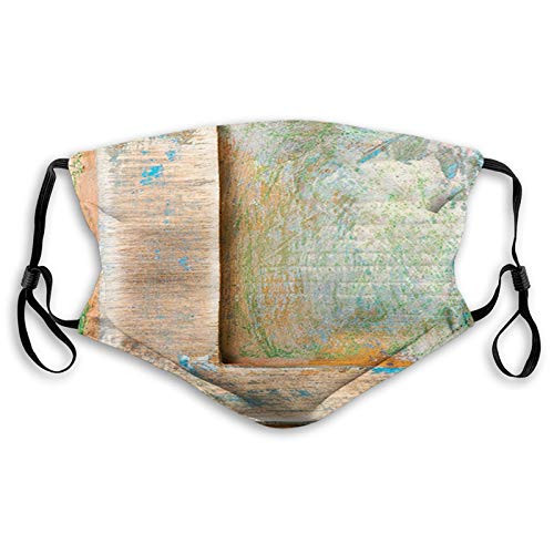 Windproof Activated Carbon mask Letterpress Natural Old Texture Backdrop Writing Symbol Timeworn Design Typography Printed Facial decorations for Child