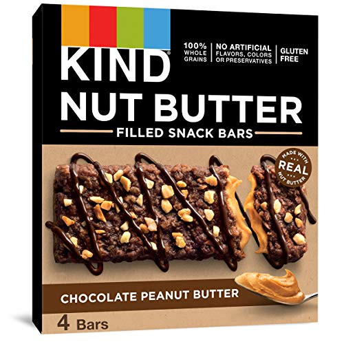 KIND Nut Filled Bars, Chocolate Peanut Butter, 1.3 Ounce, 32 Count